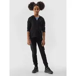 Dívčí tepláková rozepínací mikina s kapucí 4F velikost 122 černá