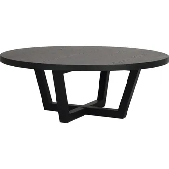 Konferenční stolek ROWICO Kulatý konferenční stolek BOXFORD ø110 cm černý