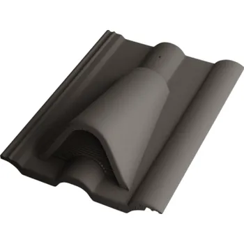 Betonpres Taška odvětrávací Natura OPTIMAL břidlicově černá