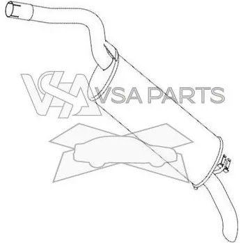 Zadní díl výfuku TYLL Výfuk zadní díl FE 1.9D (15)