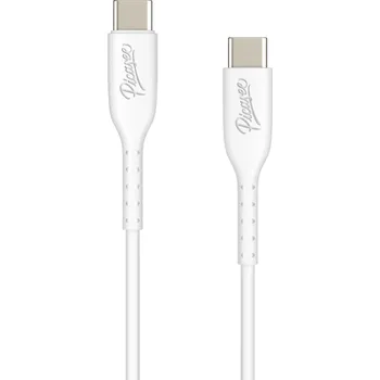 Picasee USB Kabel USB C - USB C - Bílý