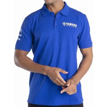 Pánské tričko tričko Yamaha Paddock blue s límečkem M