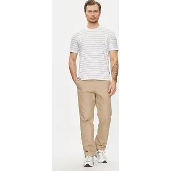 Pánské tričko Sisley T-Shirt 3QPBS103C Bílá Regular Fit M