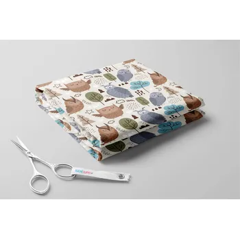 Kočárkovina, Sovy a stromky Barva: Krémová