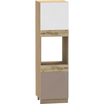 Kuchyňská skříňka Kuchyňská skříňka Mocca D60pk P/L Bílá/Mocate Lesk/Dub Sonoma Bb