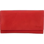 Dámská kožená peněženka červená - Delami Otilia červená