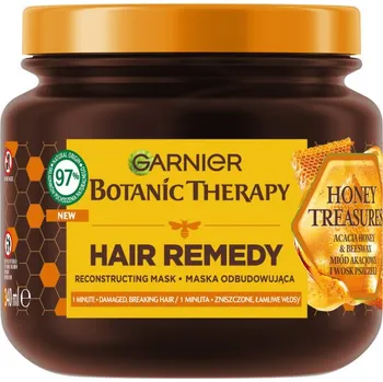 Vlasová regenerace Garnier, Botanic Therapy Honey Treasures regeneračná maska na poškodené a lámavé vlasy 340 ml