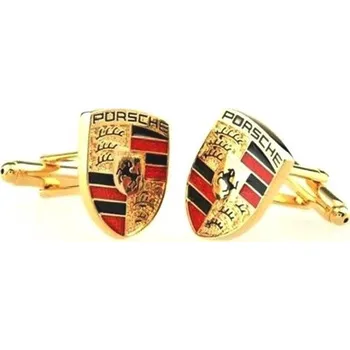 Manžetový knoflíček Manžetové knoflíčky s motivem Porsche Zlatá