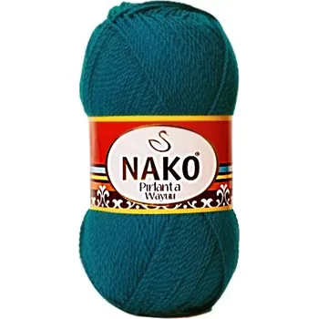 Příze Pletací příze Nako Pirlanta Wayuu 10328 - modrá, mikrovlákno - DOPRODEJ