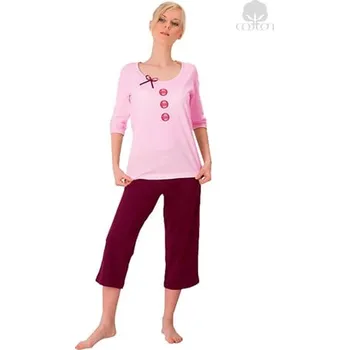 Dámské pyžamo Dámské pyžamo Hania 982 M-MAX modrá tmavá S