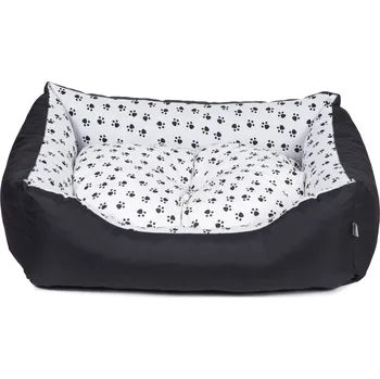 Pelíšek pro psa Iridog Pelech pro psa ZIPPY 2v1 no.6 černý s černými tlapky v30 x d105 x š90 cm