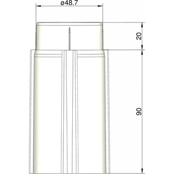 RC model ostatní Klima Základna 50mm 3-stabilizátory bílá