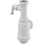 Alcadrain A443P SIFON DŘEZOVÝ S PŘEVLEČNOU MATICÍ 6/4" A PŘÍPOJKOU