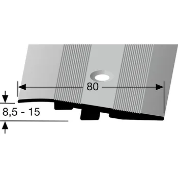 přechodová lišta Küberit 268 zátěžový nájezdový profil (317 268 0025) 80 x 11 mm - zátěž do 2 t