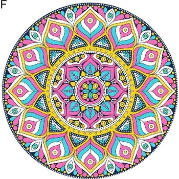 Osuška Plážová osuška | mandala - tvar kruh, průměr 148 cm - F