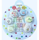 Mini košíčky na pralinky Happy Birthday 150 ks