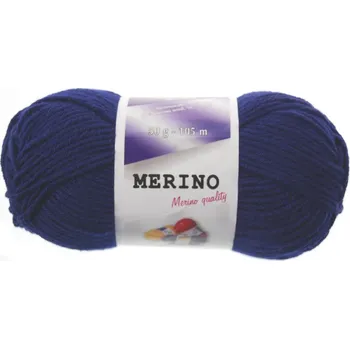 Příze Merino 14801 - Tm.císařská modrá