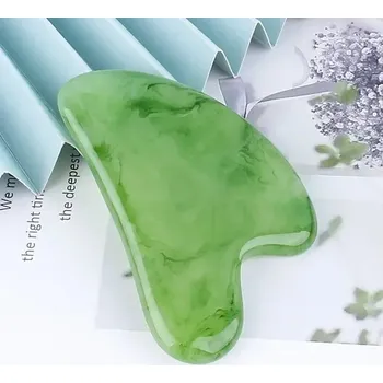 Masáž Guasha masážní deska pro obličej - Zelená