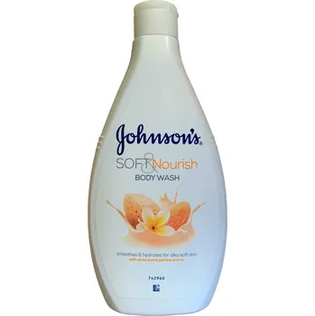 Sprchový gel Johnson's Soft Nourish Tělové mýtí s mandarinkovým olejem a jasmínovým aroma 400 ml