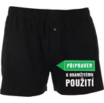 Trenýrky - Připraven k okamžitému použití (Pánské bavlněné trenky s vtipným potiskem – Připraven k použití)