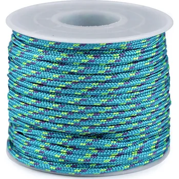 Padáková / oděvní šňůra Ø2,5 mm, barva 3 modrá azurová
