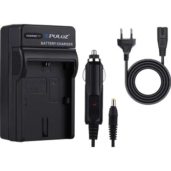 TopTechnology Nabíječka baterie Canon LP-E6, LP-E6N neoriginální + adaptér 12V do automobilu, příslušenství pro digitální fotoaparáty