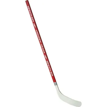 Hokejka Hokejka plastová s dýhou 147cm - pravá - červená