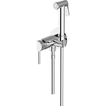Sprchový set Bidetový nástěnný set s hadicí a kulatou Shut Off sprchou KP103
