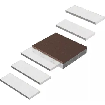 Podesta pro schody DOLLE GARDENTOP - TRIMAX® (hnědá) Maximální výška podesty: do 300 cm, Rozměr podesty: 80 x 88 cm (pro šířku schodů 80 cm), Druh podesty: Průběžná