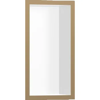 Koupelnový nábytek XtraStoris Individual - výklenek do stěny s designovým rámem 300/150/100, kartáčovaný bronz 56096140