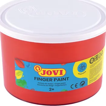 Speciální výtvarná barva Prstové barvy JOVI 500ml červená - 56107