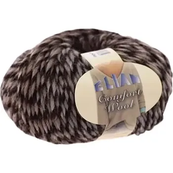 Příze Pletací příze Elian Comfort Wool 463 - hnědá