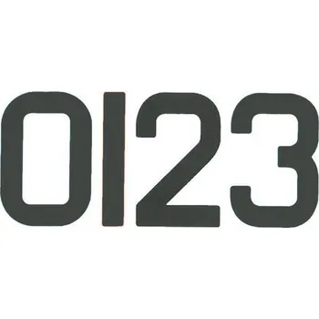 Vodácké vybavení Bainbridge International Limited Čísla na plachtu 230mm - černá Číslo: 5