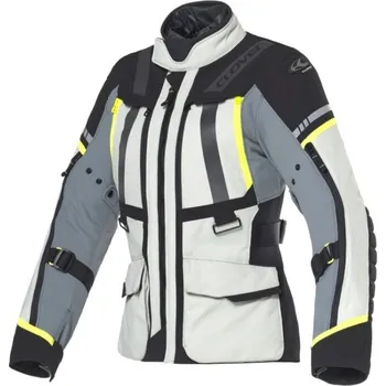 CLOVER bunda SAVANA-4 WP dámská light grey/dark grey/yellow/black - XL
