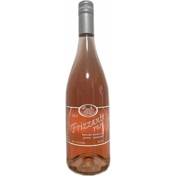 Víno Frizzante rosé 2022, zemské víno - perlivé, Rodinné vinařství Michna Vrbice, polosuché
