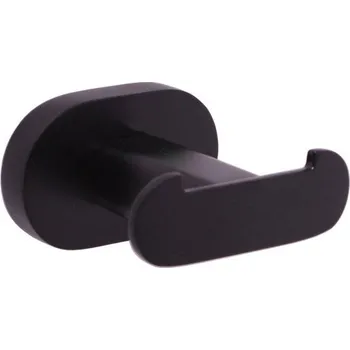Držák na ručník Věšáček dvojitý Yukon černá YUA0102CMAT