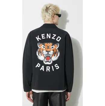 Bunda Kenzo Lucky Tiger Padded Coach pánská, černá barva, přechodná, FE55BL0629NG.99, M, 99X