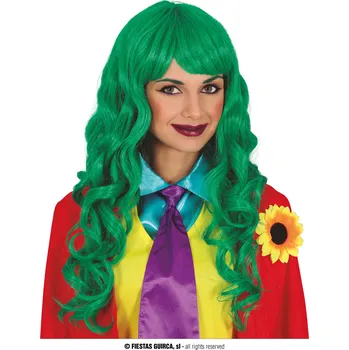 Paruka Guirca Fiestas Španělsko Zelená dámská paruka