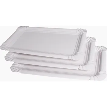 Jednorázové nádobí Papírový tácek 16x23 cm č. 5 ideal pack 10ks