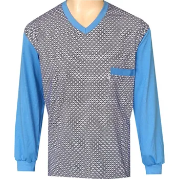 Pánské pyžamo Pánský Pyžamový Kabátek FOLTÝN PPKD327 Velikost: L, Materiál: Mako-úplet