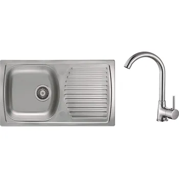 Granitový dřez Alveus Basic 170 Set - různé typy baterií Dřez / Set: Set, Baterie: Set Karina