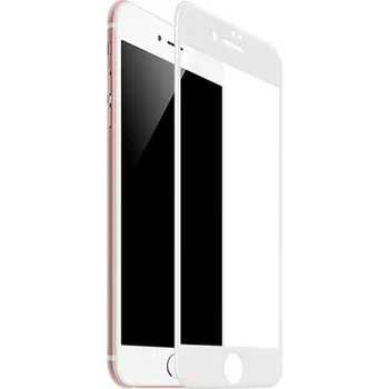 3x 3D ochranné tvrzené sklo s rámečkem pro Apple iPhone 6 Plus/6S Plus - bílé - 2+1 zdarma