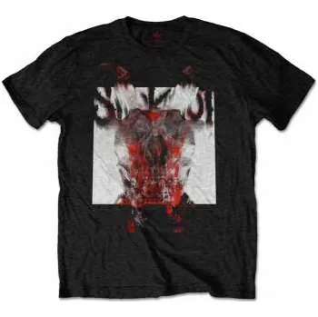 Pánské oblečení Merch Slipknot: Tričko Devil Single - Logo Slipknot Blur XL 2022