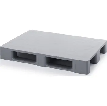 paleta Hygienické palety pro čisté prostory bez bezpečnostního okraje 120 x 80 x 15,2 cm - Stříbrošedá - materiál: HD-PE - H 1208 OS