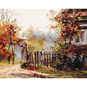 Diamondi Diamantové malování - NA VENKOVĚ PŘED DOMEM Rozměr: 40x50 cm, Rámování: bez rámu a bez vypnutí plátna