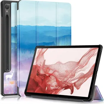 Pouzdro na tablet Print chytré zavírací pouzdro na Samsung Galaxy Tab S9/Tab S10 - abstraktní vzor