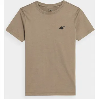 Dívčí tričko 4F 4FJAW23TTSHM0795 BEIGE Dětské tričko EU 158