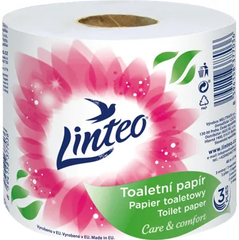 Toaletní papír LINTEO - Toaletní papír 48 m [1 ks] - 3 vrstvý - bílý