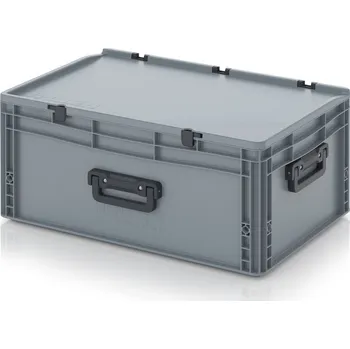 paleta Euro přepravky kufry 3G 60 x 40 x 28,5 cm - Stříbrošedá - materiál: PP - ED 64/27 HG 3G