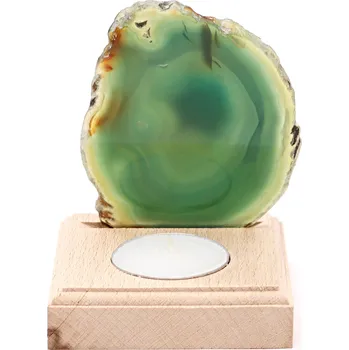 Svícen Magieprirody.cz Achátový svícen plát 8 cm - Top kvalita #617